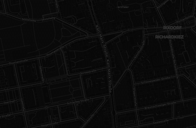 Karte mit dem Standort des Verkehrsinstituts Ares an der Karl-Marx-Straße 198, 12055 Berlin-Neukölln